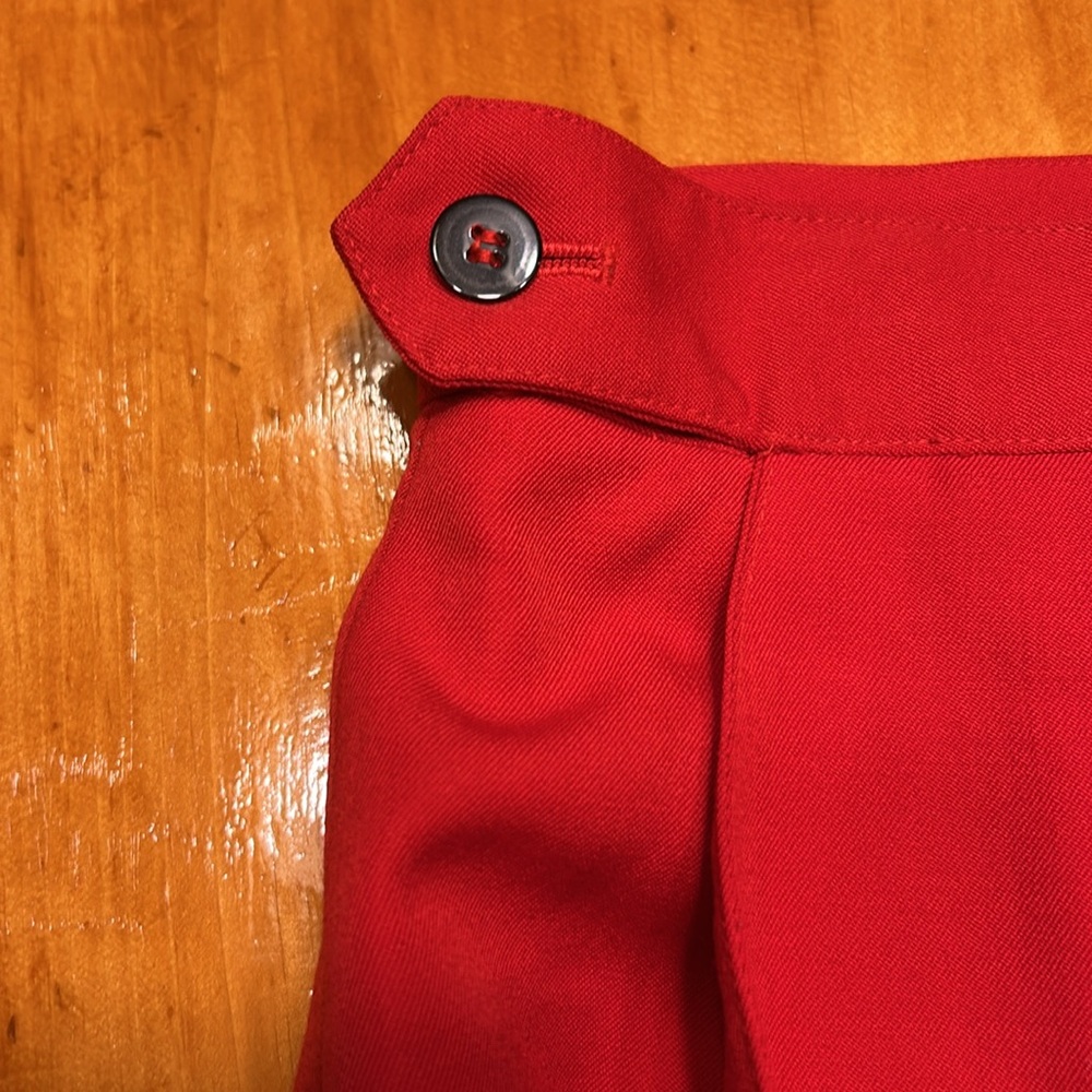 Liz Claiborne Red Wool Pencil Skirt - Picture 7 of 11